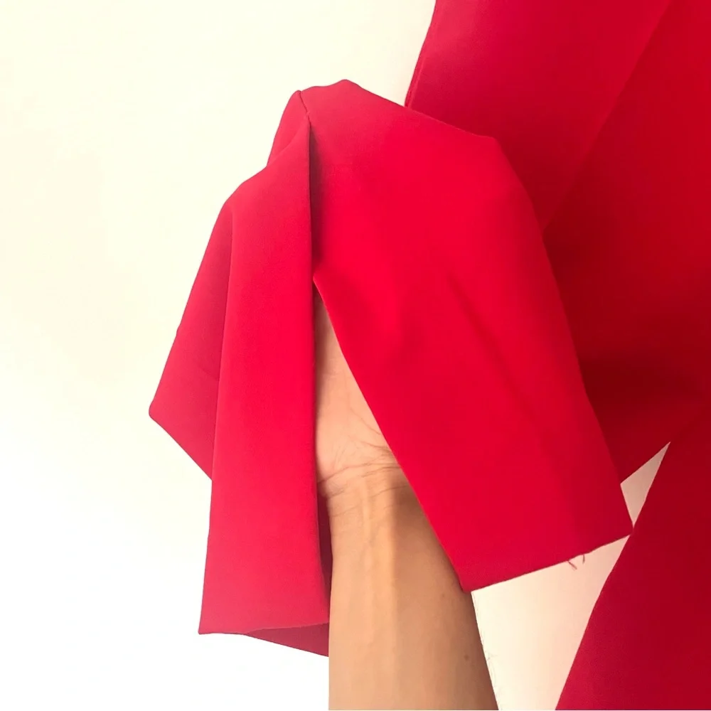New ZARA Straight Leg Pants With Slits - Picture 4 of 4
